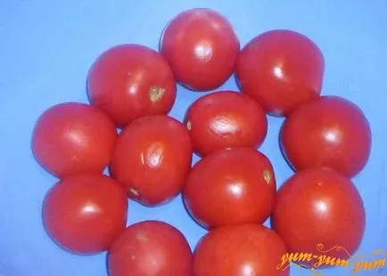 Paradicsom Gombával töltött sült a kemencében - egy recept fotó (paradicsom) Paradicsom Gombával töltött sült a kemencében - a recept egy fotó