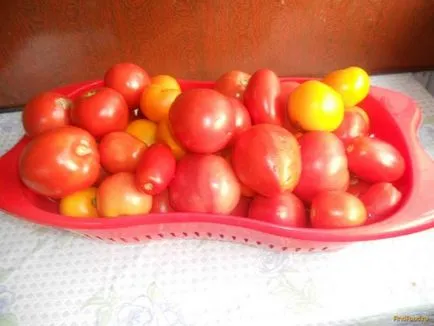 Paradicsom almával a téli recept fényképpel (recept) Paradicsom almával a téli recept egy fotó