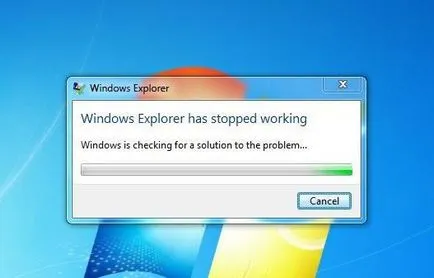 Explorer leállt a program - mit jelent
