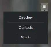 Példák menü tervezése weboldal, blog