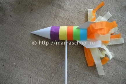 Rocket papír saját kezűleg a mester osztály (kéz) Rakéta a papírt a kezét mesterkurzus