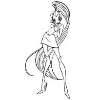 Színező lányoknak Winx