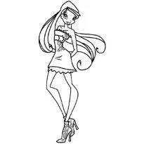 Színező lányoknak Winx