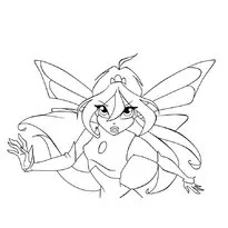 Színező lányoknak Winx