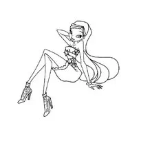Színező lányoknak Winx