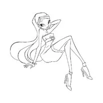 Színező lányoknak Winx