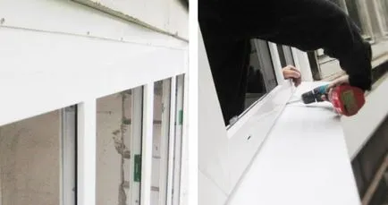 Javítás erkélyek kezük, az épület portál (befejezése előtt loggia) Javítás erkélyek kezük, épület portál