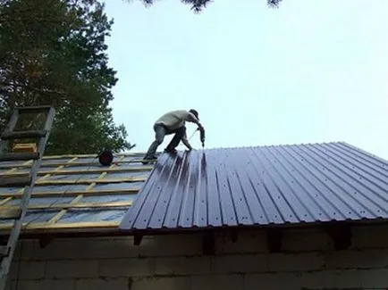 Javítása a garázs tető a saját kezük, az épület portál (garázs) Javítása a tető a garázs kezét, épület portál