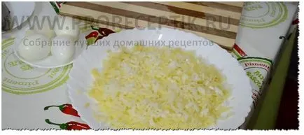 kabát saláta recept egy fotó