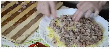 kabát saláta recept egy fotó