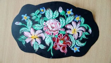 Festés tálca Zhostovo mintázat
