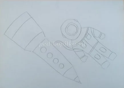 Rajz a gyermekek 5-7 éves, amelynek témája „Space” szakaszokban fényképpel (fotó) Rajz a gyermekek 5-7 éves, amelynek témája „Space” szakaszokban fotókkal