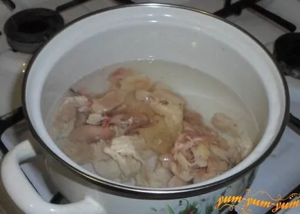Recept saláta friss kínai kel, paradicsom, uborka, paprika és a csirke (saláta) Saláta recept friss kínai kel, paradicsom, uborka, csirke, bors
