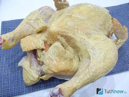 Recept töltött csirke almával