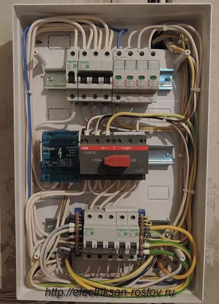 Irányváltó kapcsolóval abb, kétállású kapcsoló modul - elektromos a lakásban és a ház (generátor) Irányváltó kapcsolóval abb, kétállású kapcsoló modul - elektromos a lakásban és a ház