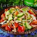 Paradicsom saláta olajbogyó - recept fotókkal