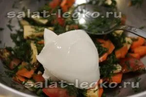 Paradicsom saláta olajbogyó - recept fotókkal