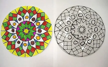 Festett lemezek kezük mesterkurzus gyermekek fotók és sablonok