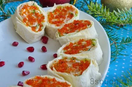 Tekercset lavash egyszerű és finom receptek lépésről lépésre fotók