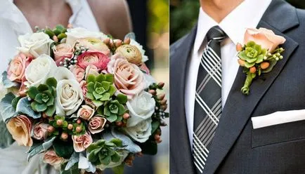 Titkok esküvői virágkötészeti gomblyukában Vőlegény (esküvő) Titkok esküvői virágkötészet boutonniere a vőlegény
