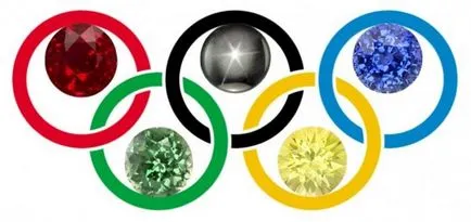 Kék, fekete, piros, sárga, zöld - a színek az olimpiai gyűrűk