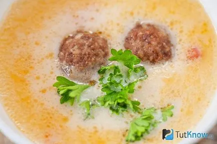 Sajt leves - 6 recept és videó (sajt leves) Sajt leves - 6 receptek és videók