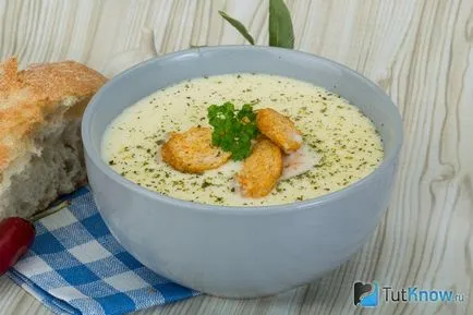 Sajt leves - 6 recept és videó (sajt) Sajt leves - 6 receptek és videók
