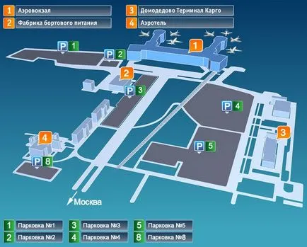 Mennyi parkolás a repülőtéren Domodedovo (mennyi) Mennyi parkoló a repülőtéren Domodedovo