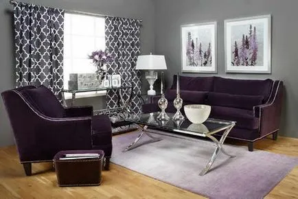 A kombináció a lila szín a belső, a ház kedvence (Purple + a belső) A kombináció a lila szín a belső, a ház kedvence