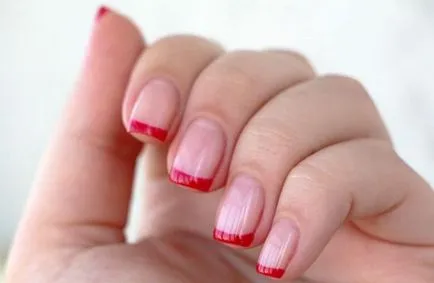 Modern Nail Design 2017 zakó a minta a fotó (változata a francia manikűr) Modern Nail Design 2017 zakó a minta egy fotó