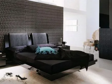 Modern hálószoba kialakítása (40 fotó) (modern) Modern hálószoba kialakítása (40 fotó)