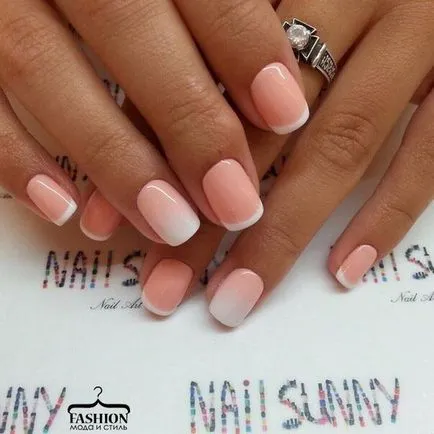 Modern Nail Design 2017 zakó a minta egy fotó (francia) Modern Nail Design 2017 zakó a minta egy fotó