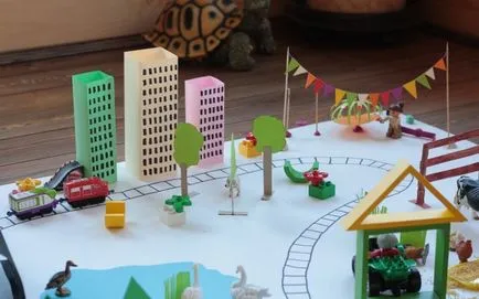 Építsünk egy játék városban papír