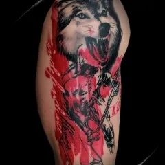 Tattoo farkas - azaz tetoválás vázlatok és fényképek (tetoválás) Tattoo farkas - érték tetoválás minták és képek