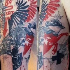 Tattoo farkas - azaz tetoválás vázlatok és fényképek (tetoválás) Tattoo farkas - érték tetoválás minták és képek