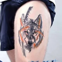 Tattoo farkas - azaz tetoválás vázlatok és fényképek (tetoválás) Tattoo farkas - érték tetoválás minták és képek