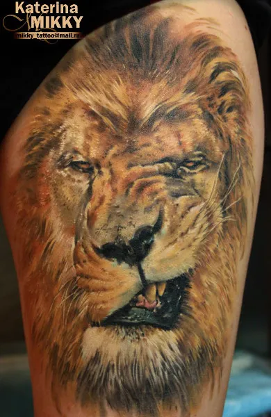 Tattoo vigyor a farkas, tigris, medve, oroszlán - jelentését és fotók