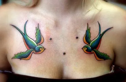 Tattoo fecske - érték tetoválás minták és képek