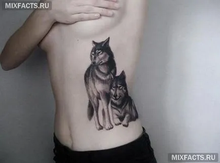 Wolf tetoválás jelentését és fotók