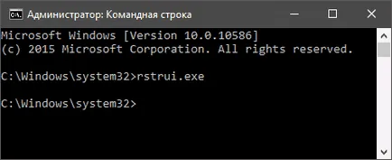 visszaállítási pontot windows 10