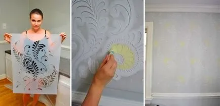 Stencil, hogy díszítse a saját kezét sablonok és alkalmazástechnika