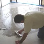 Fektetése betonpadlók