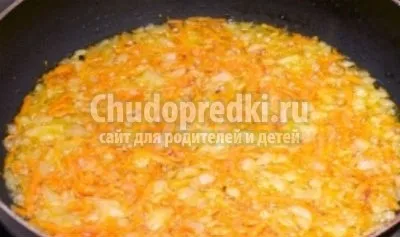 Párolt sárgarépa hagyma
