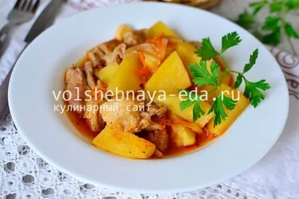 Sült burgonya hússal multivarka, magic