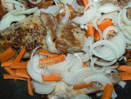 Párolt nyúl tejföl - lépésről lépésre recept fotók