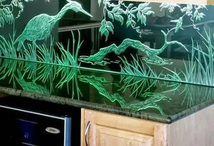 Telepítése konyha kötény üveg kezeddel útmutató, fotókat és video tutorials