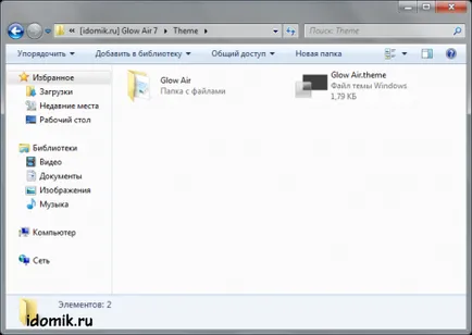 Telepítése témák Windows 7 és Vista