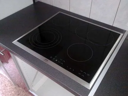 Telepítése a főzőlapot építettek saját kezűleg (kerámia) Telepítése a főzőlapot építettek saját kezűleg