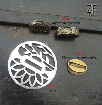 Készülék kezelni szamuráj kard - katana Műhely - zbroevy Falvarak (CATA) A készülék fogantyú szamuráj kard - katana, workshop - zbroevy Falvarak