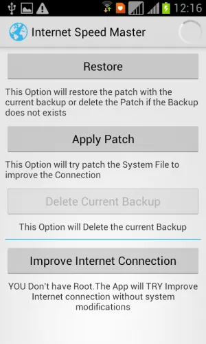 Fokozott internet android-eszközök